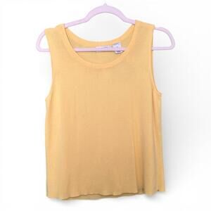 Vintage Laura Ashley Yellow Knit Tank Top